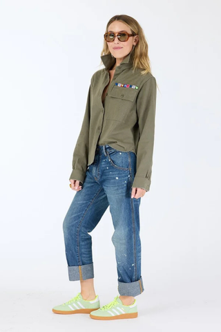 Pia Love Brigade Shirt, Army Green