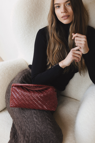 Mini Cheri Handbag, Rouge