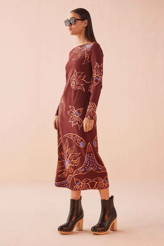 Delany Dress, Eliza Espresso