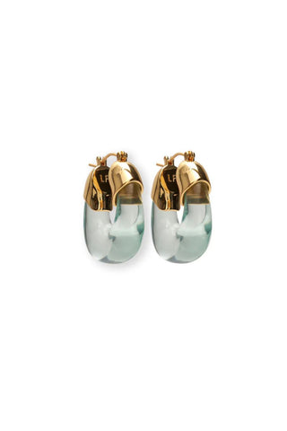 Mini Organic Hoops, Aqua