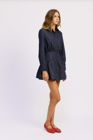 indigo mini dress Darby Mini Dress, Indigo – Monkee's of the West End