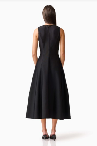 Soleil Midi Dress, Black