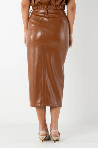 Pencil Skirt, Mocha