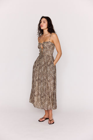 Tahlia Midi Dress, Leopard