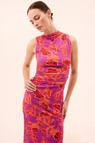 Athena Dress, Lucent Flora