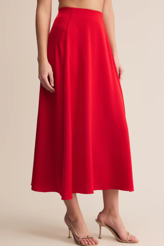 Northpointe Midi Skirt, Festive Red