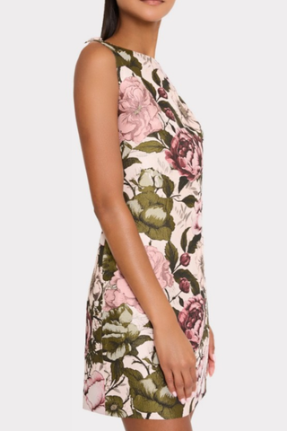Lane Floral Mini Dress, Pink/Green