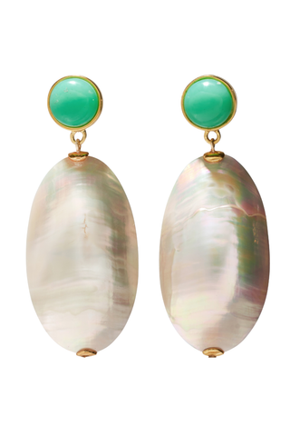 Campana Earrings, White