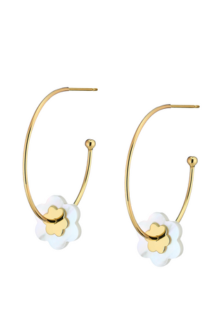 Flower Hoop-La Stacked MOP
