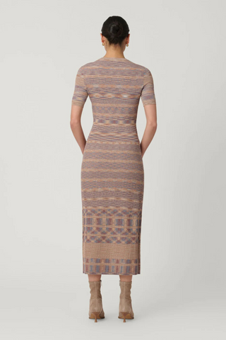 Lara Dress, Tan/Slate