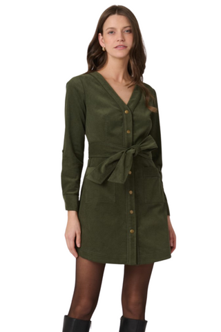 Manon Dress, Forest Green