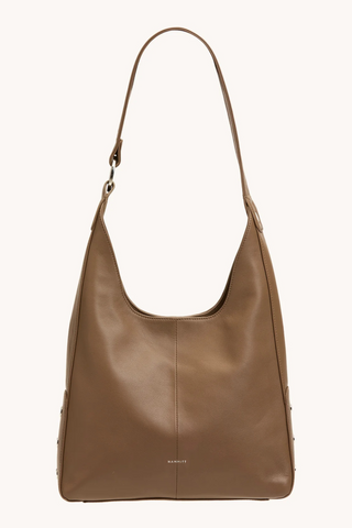 Tim Med Handbag, Dune/Silver