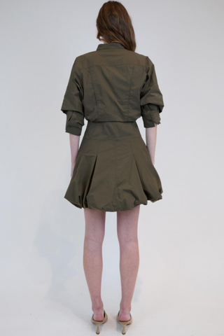 Effie Mini Dress, Faded Olive