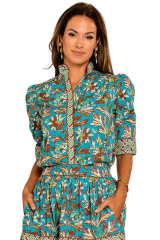 Ruthie Top, Grandeur Turquoise