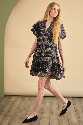 Merritt Dress, Aces Wild Black