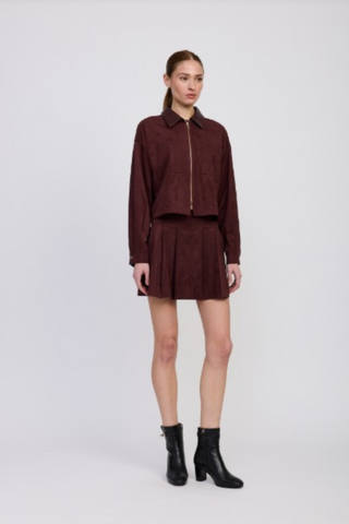Delphine Jacket, Plum Brown