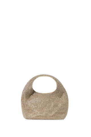 Kenzie Mini Bucket Clutch, Shadow Gold