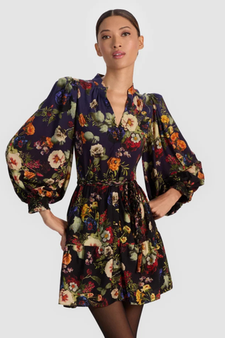 Antonette Mini Dress, Magic Garden