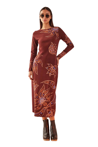 Delany Dress, Eliza Espresso