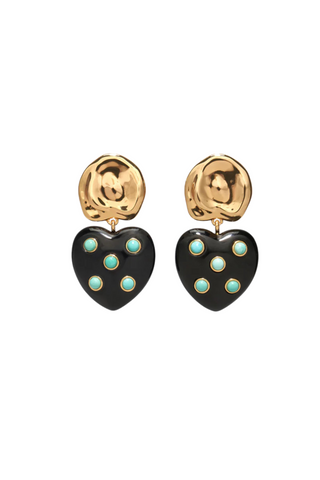 Amore Heart Earrings, Multi