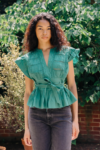 Madelyn Top, Foliage Green