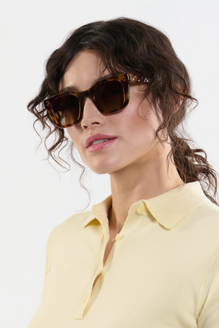 Celeste Sunglasses, Maple and Crystal Polarized