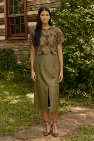 Elliott Skirt, Juniper Green