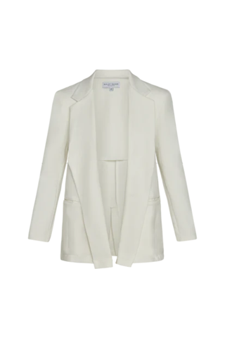 Ponte Oversized Blazer, Off-White