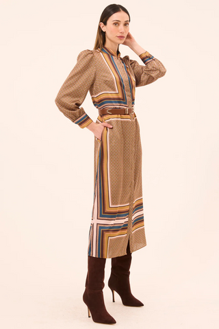 Nancy Dress, Tile Scarf & Allover