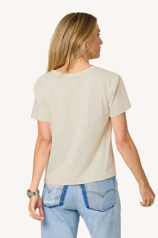 Suke Imperfect Heart Tee, Chalk Golden Yellow