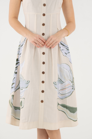 Constance Midi Dress, Lavender Fields