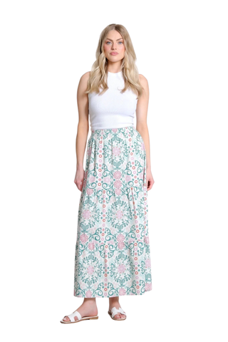 Gardenia Skirt, Beach Bougainvilla