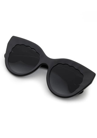 Charlotte Sunglasses, Black + Crystal