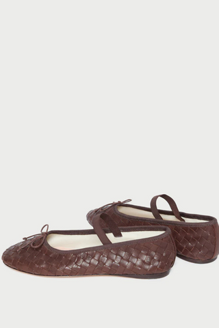 Leonie Woven Ballet Flat, Espresso