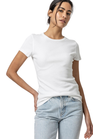 Short Sleeve Crew Tee, White
