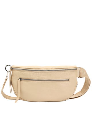 Charles Crossbody Lrg, Limestone/Silver