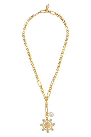 Gracie Charm Necklace, Gold