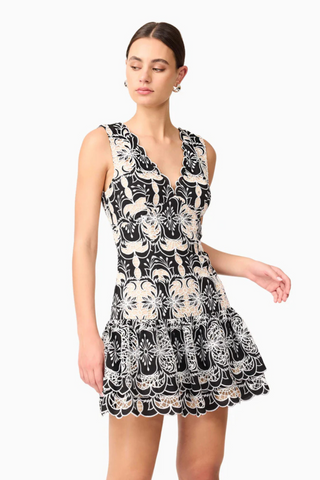 Jolie Mini Dress, Black White