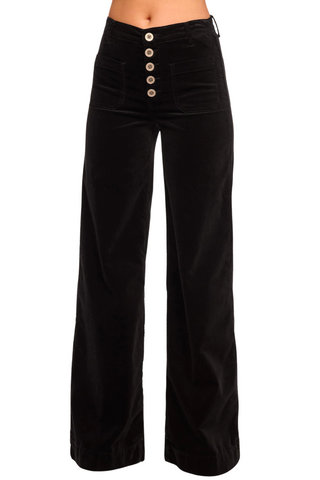 Velvet Cindy Wide Pant, Black