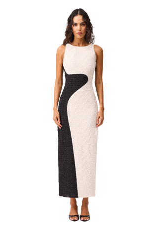 Paloma Gown, Black/Ivory
