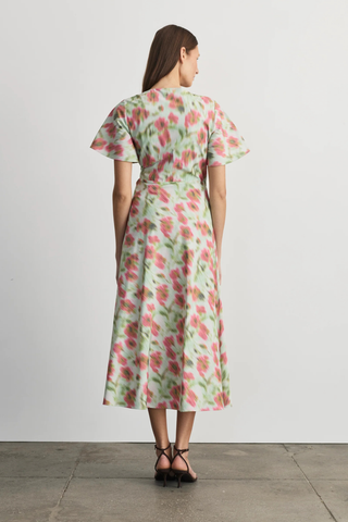 Klaire Dress, Pistachio Multi