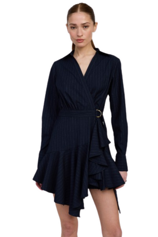 Prudence Mini Dress, Navy White
