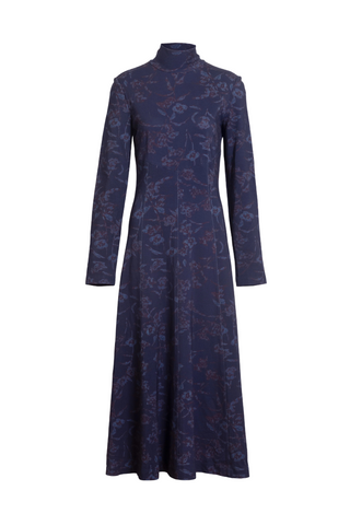 Thea Dress, Maritime Blue/Mahogany