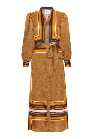 Nancy Dress, Tile Scarf & Allover