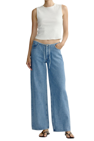 Sienna Wide Leg Jean, River Aura
