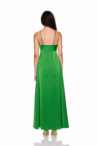 Satin Slip Dress, Shamrock