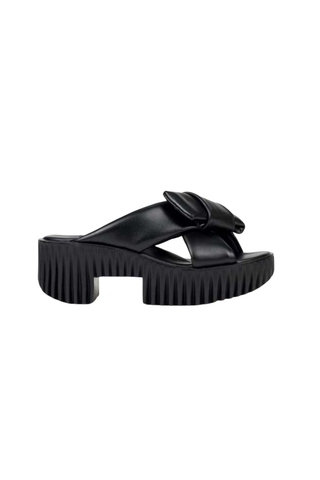 Plia Bow Sandal, Black