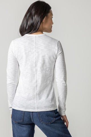 Long Sleeve Crewneck, White
