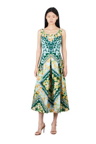 Martine-B Dress, Bellis Wreath