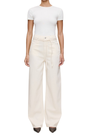 Casie Wide Leg Jean, Crema